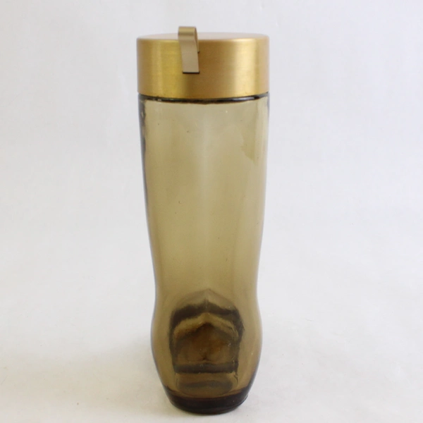 Vintage Avon Boot Decanter Leather Cologne Empty Bottle 8 Oz
