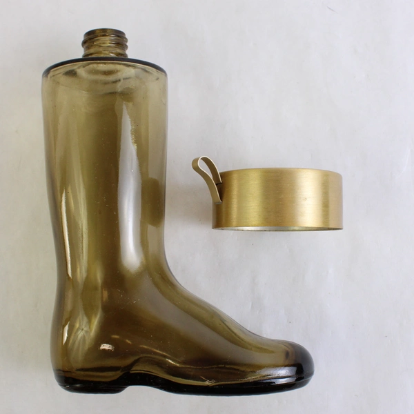 Vintage Avon Boot Decanter Leather Cologne Empty Bottle 8 Oz