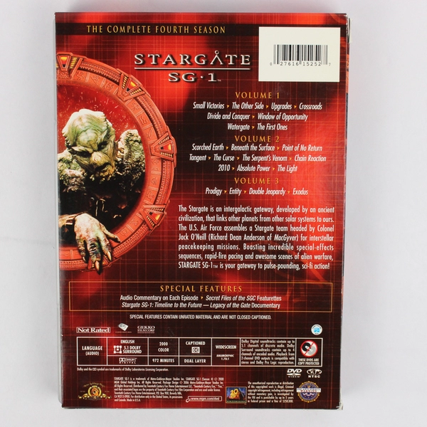 Stargate SG-1: Season 4 DVD 2000 5 Disc Set