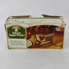 VTG Earth Grown Johnny Apple-Peeler W/ Original Box Hand Cranked Peel Slice Core