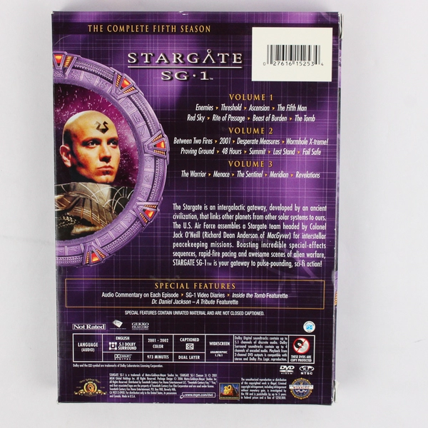 Stargate SG-1: Season 5 DVD 2001 5 Disc Set