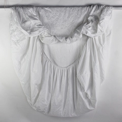 Fabrictech Solid White King Size Fitted Sheet