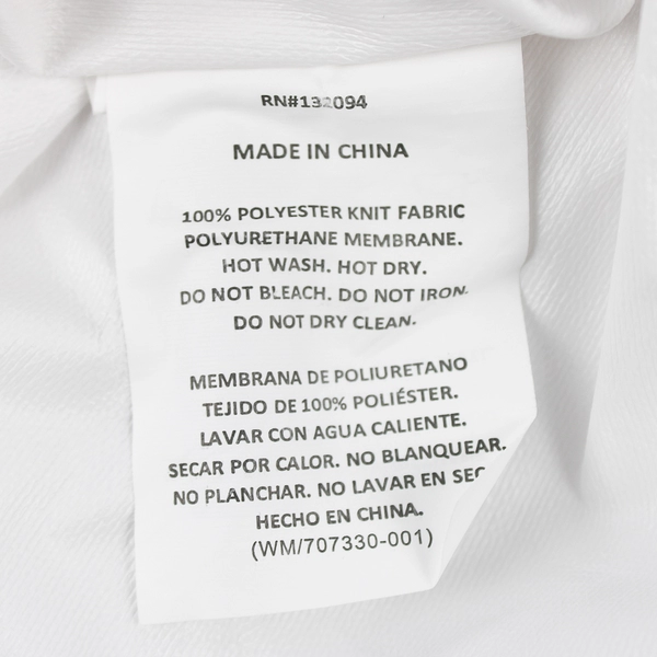 Fabrictech Solid White King Size Fitted Sheet