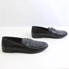 Kensie Solid Black Penny Loafers 'Gitty' With Padded Footbed Womens Size 9
