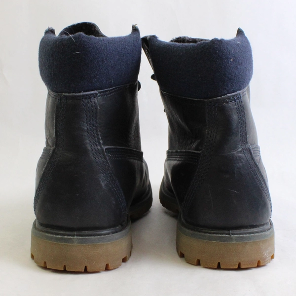 Timberland Premium 6-Inch Lace-Up Waterproof Boot Blue Leather Women's Size 9