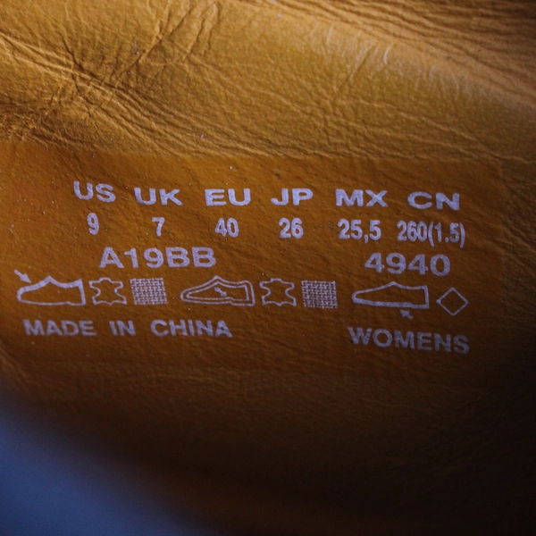 Timberland Premium 6-Inch Lace-Up Waterproof Boot Blue Leather Women's Size 9