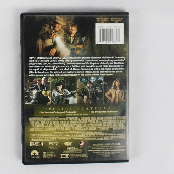 Indiana Jones and the Kingdom of the Crystal Skull (DVD, 2008)