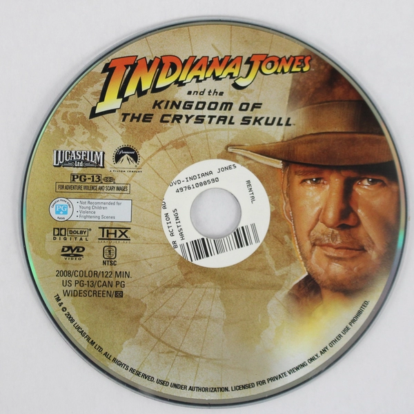 Indiana Jones and the Kingdom of the Crystal Skull (DVD, 2008)