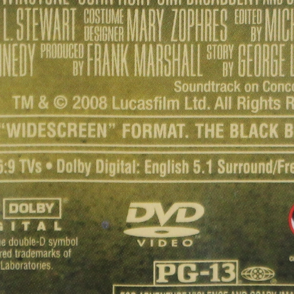 Indiana Jones and the Kingdom of the Crystal Skull (DVD, 2008)