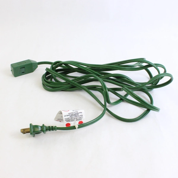 Lot of 5 Green 3-Outlet and 6-Outlet Extension Cords 6ft to 15ft