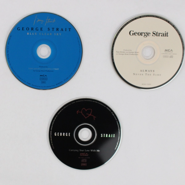 Lot of 3 George Strait CDs Always Never The Same Blue Clear Sky Carrying Love
