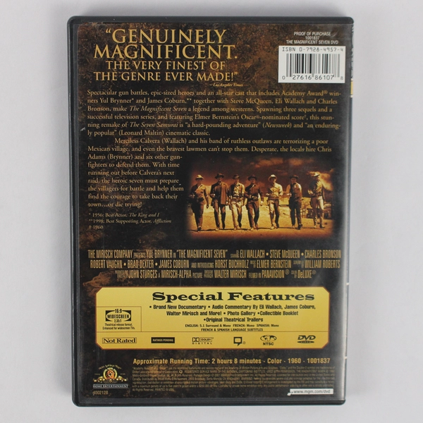The Magnificent Seven 1960 Unrated Widescreen Special Edition DVD Pre-Owned