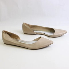 Brash Solid Nude Color Ballet Flat Pointed Toe Dress Shoes Womens Size 11W