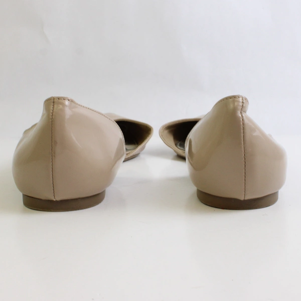 Brash Solid Nude Color Ballet Flat Pointed Toe Dress Shoes Womens Size 11W