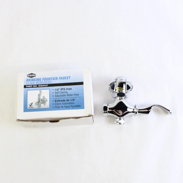 Ez Flo Drinking Fountain Faucet Polished Chrome 1/2" IPS Part SKU 10341LF