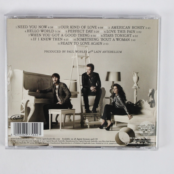 Need You Now by Lady Antebellum CD 2010