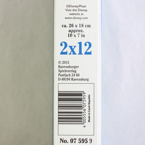 Disney Pixar The Good Dinosaur 2x12 Jigsaw Puzzle No. 075959 Ravensburger