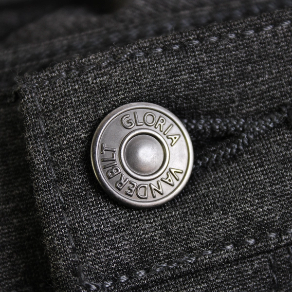 NWT Gloria Vanderbilt Dark Gray Amanda Slim Tapered High-Rise Pants Women's 14