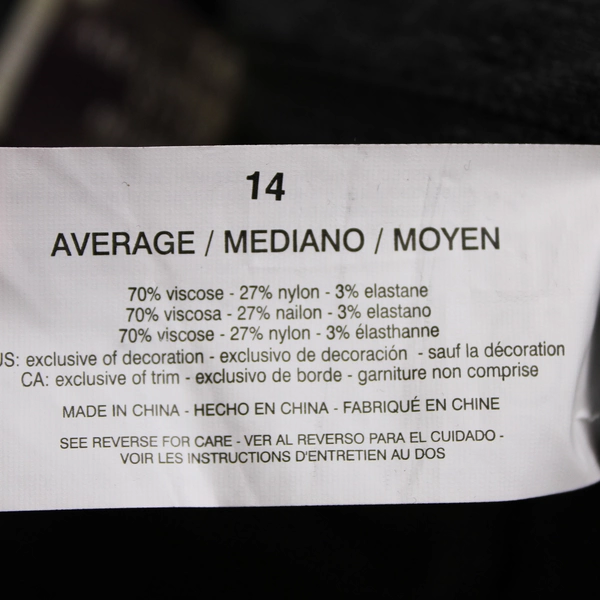 NWT Gloria Vanderbilt Dark Gray Amanda Slim Tapered High-Rise Pants Women's 14