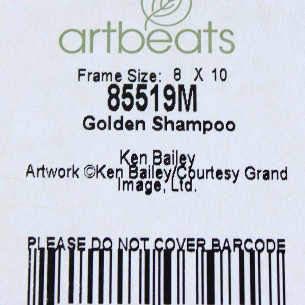 Artbeats Dog Art Print "Golden Shampoo" by Ken Bailey 10" x 8"