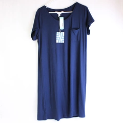 NWT Market & Spruce Dark Blue T-Shirt Dress Women's 1X
