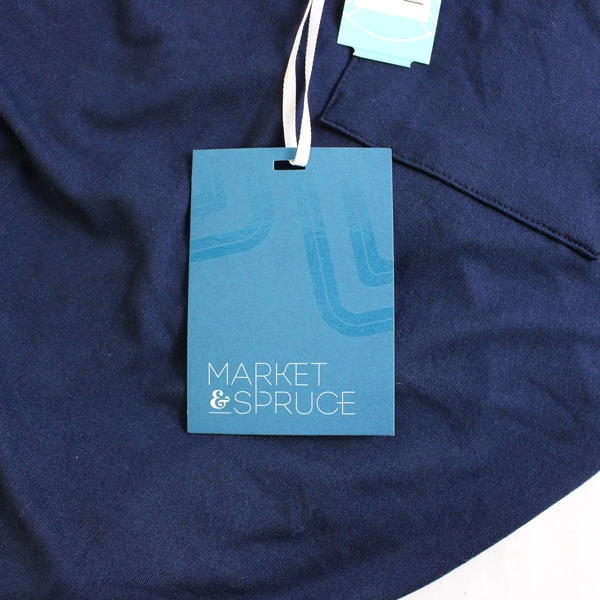 NWT Market & Spruce Dark Blue T-Shirt Dress Women's 1X