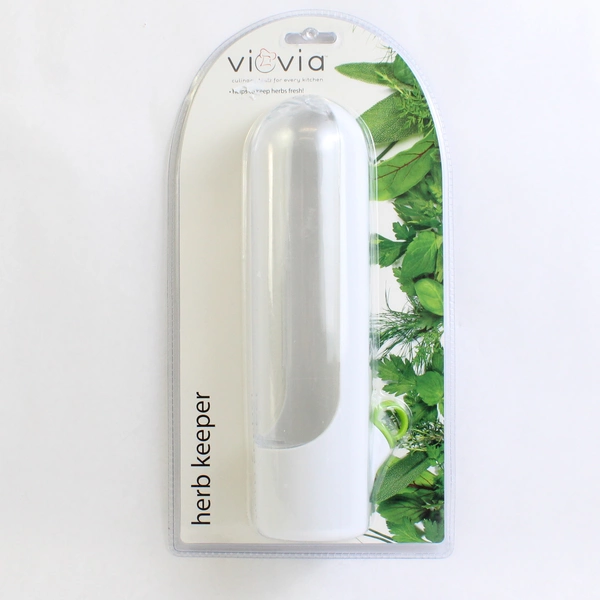 Viovia Herb Keeper White/Clear Plastic Extend The Life Of Herbs & Veggies