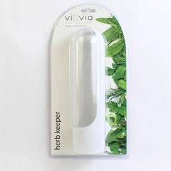 Viovia Herb Keeper White/Clear Plastic Extend The Life Of Herbs & Veggies