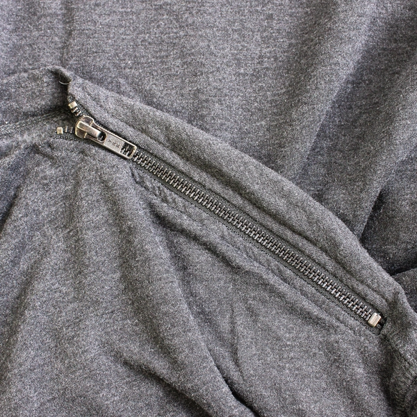 Maurices Charcoal Gray Sweatshirt Zipper Accent Women's Size 1