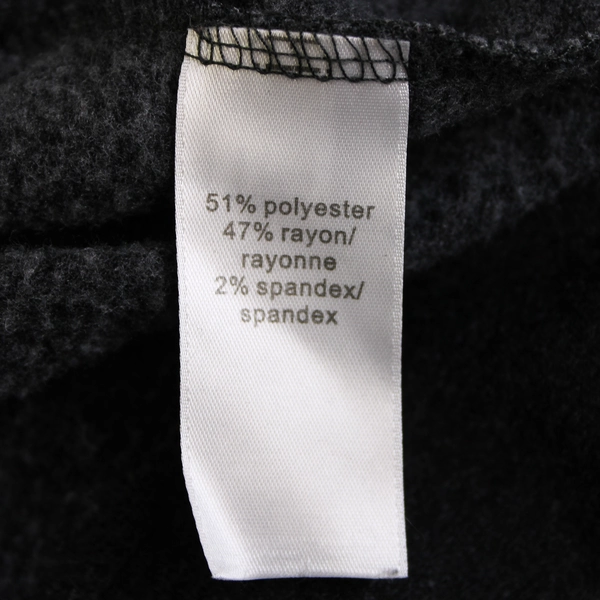 Maurices Charcoal Gray Sweatshirt Zipper Accent Women's Size 1