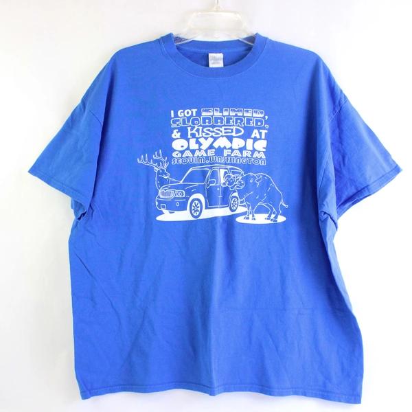 Gildan Ultra Cotton Olympic Game Farm Sequim Washington Graphic T-Shirt Adult XL