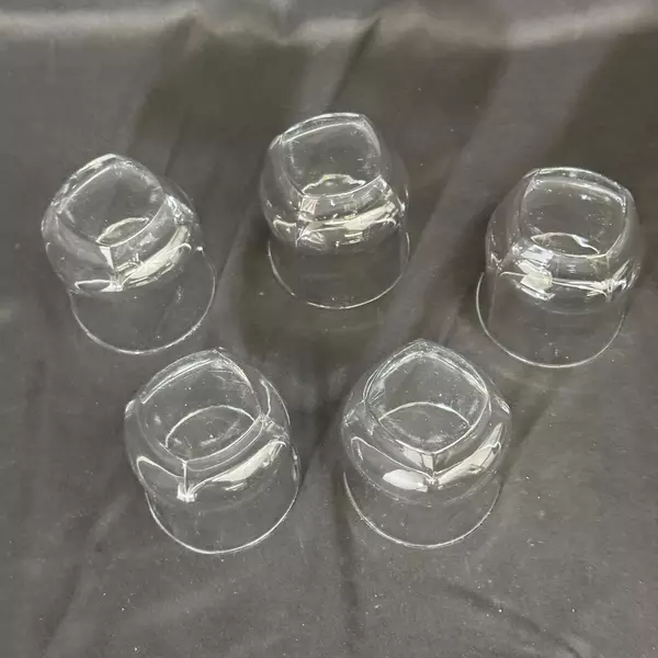 Set of 5 Libbey Carrington Double Old Fashioned Glasses 3.75 Inch