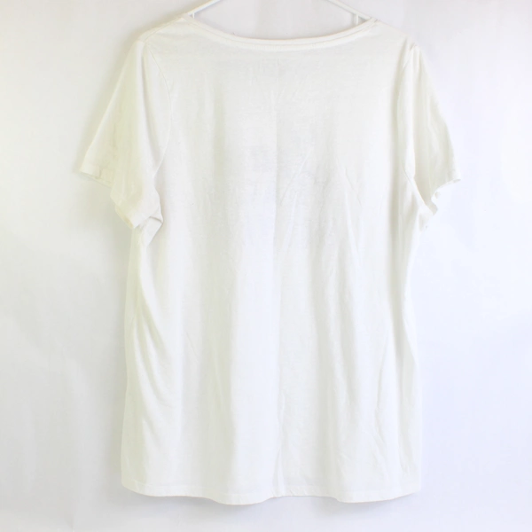 Lane Bryant Lead Teach Motivate White Graphic T-Shirt Women's 14/16