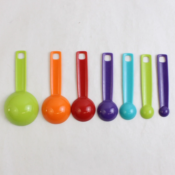 Lot of 11 Farberware Multicolor Nesting Measuring Cups and Spoons