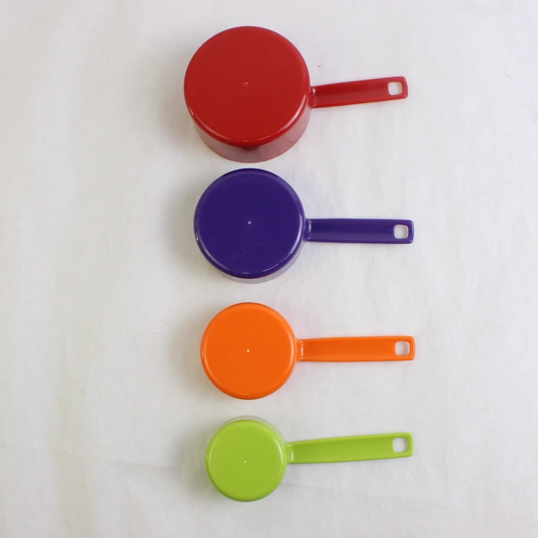 Lot of 11 Farberware Multicolor Nesting Measuring Cups and Spoons