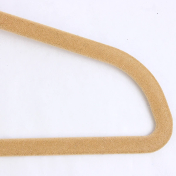 Lot of 10 Beige Felt Clothes Hangers for Tops and Pants