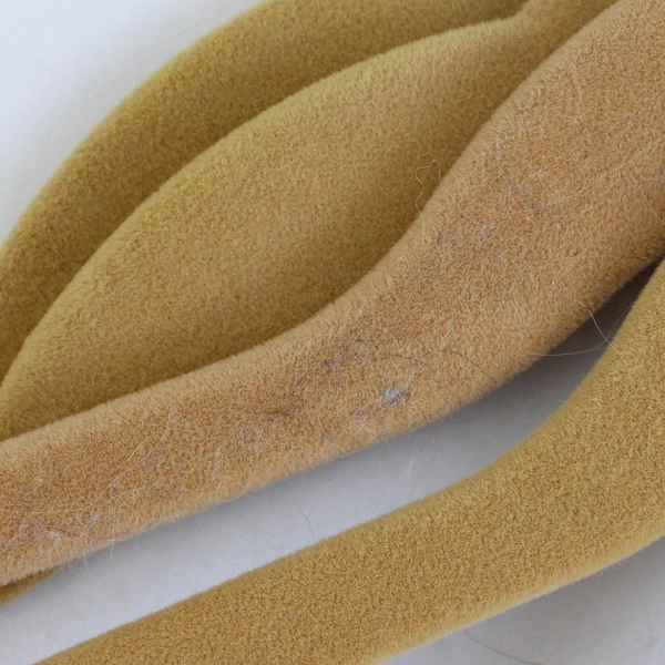 Lot of 10 Beige Felt Clothes Hangers for Tops and Pants