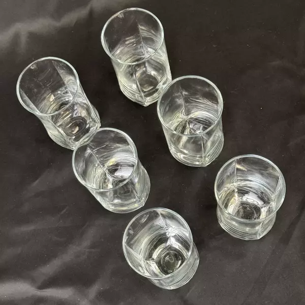 Set of 6 Libbey Carrington Tumbler Glasses 6.25 Inch