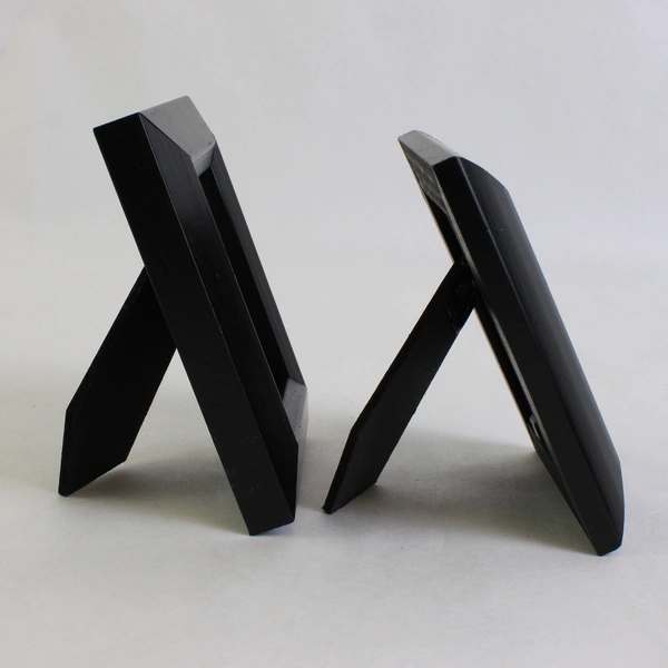 Set of 2 Black MDF Desktop Frames 2" x 3"