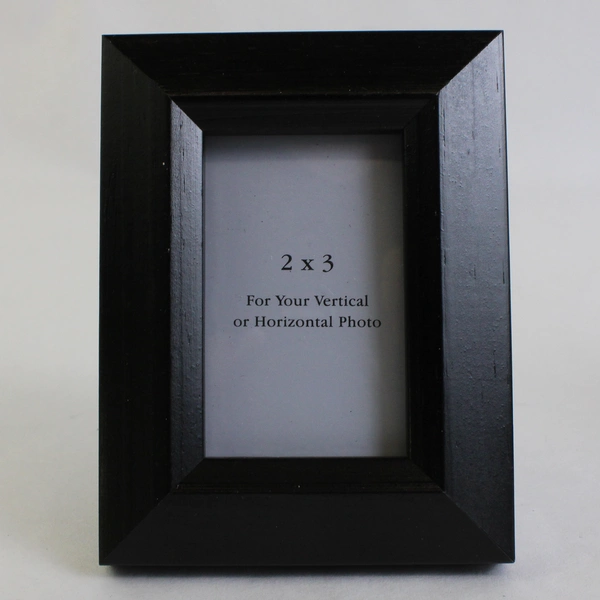 Set of 2 Black MDF Desktop Frames 2" x 3"