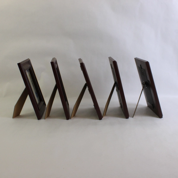 Set of 5 Mainstays Brown MDF Desktop Frames 4"x6"
