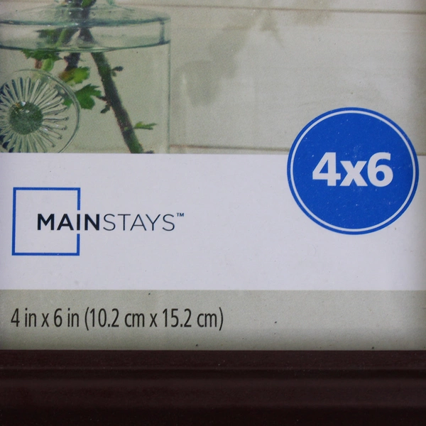 Set of 5 Mainstays Brown MDF Desktop Frames 4"x6"