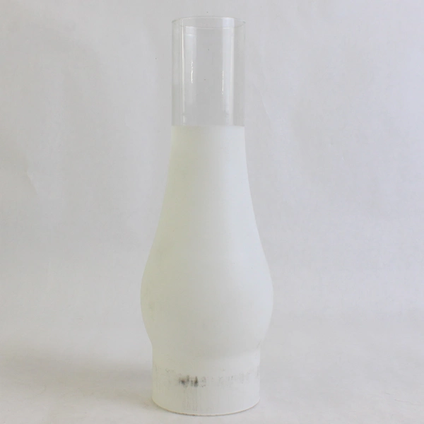 Unbranded Frosted Glass Lamp Chimney For Hurricane Lamps
