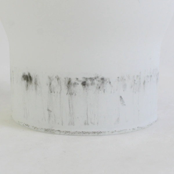 Unbranded Frosted Glass Lamp Chimney For Hurricane Lamps 10" Tall