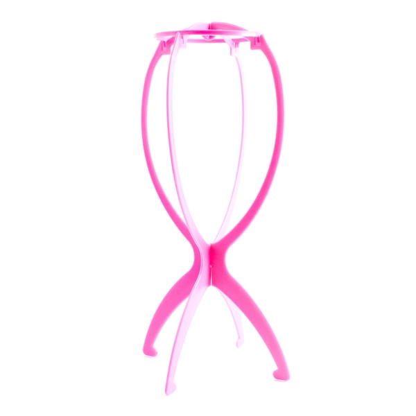 Lot of 2 NIP Korean Wig Head Stands Blue Pink