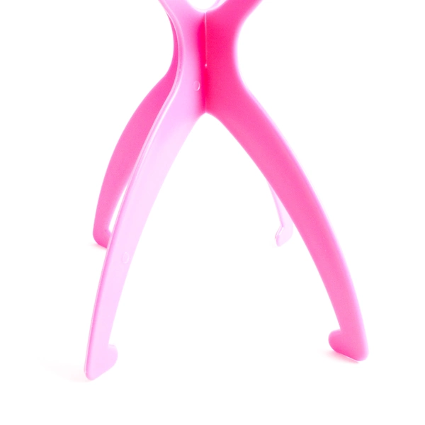 Lot of 2 NIP Korean Wig Head Stands Blue Pink