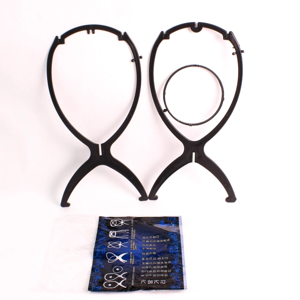 Lot of 3 NIP Korean Wig Head Stands Black and White