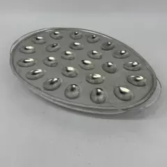 Aluminum and Plastic Deviled Egg Chiller Tray Holds 23 Deviled Egg Pieces