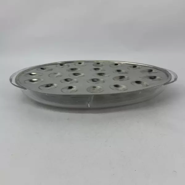 Aluminum and Plastic Deviled Egg Chiller Tray Holds 23 Deviled Egg Pieces