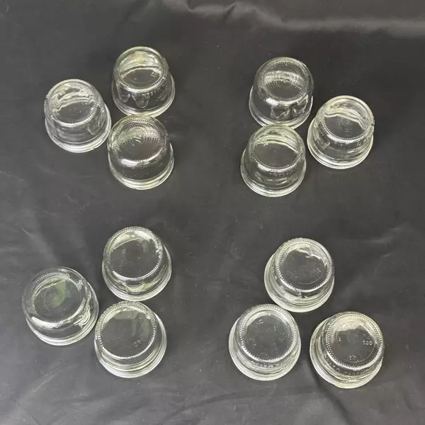 Lot of 12 Kerr Wide Mouth Half Pint Canning Jars No Lids Or Rings